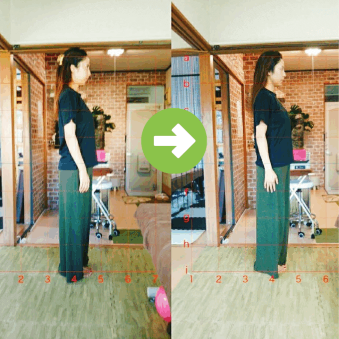 猫背や巻き肩、体の歪みで悩むお客様のビフォーアフター